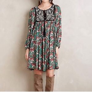 Floreat Ottava Floral Peasant Anthropologie Dress